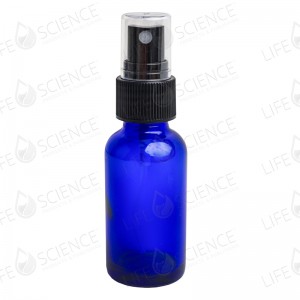 1 oz Cobalt Blue Glass Bottles with Pump Sprayer (6-pack)