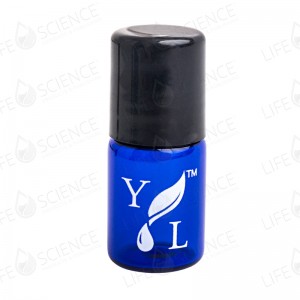 2 ml Cobalt Blue Bottle with Steel Roll-on (12-pack) Branded