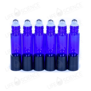10 ml Cobalt Blue Steel Ball Roll-on (6-pack)