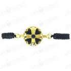 Cross-Heart Gold Diffuser Bracelet - Small